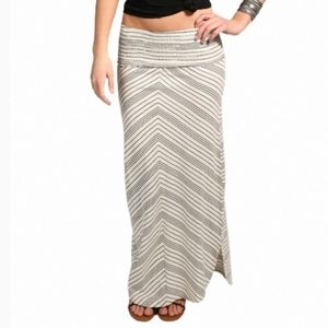 Rip Curl Come Along Convertable gray maxi skirt